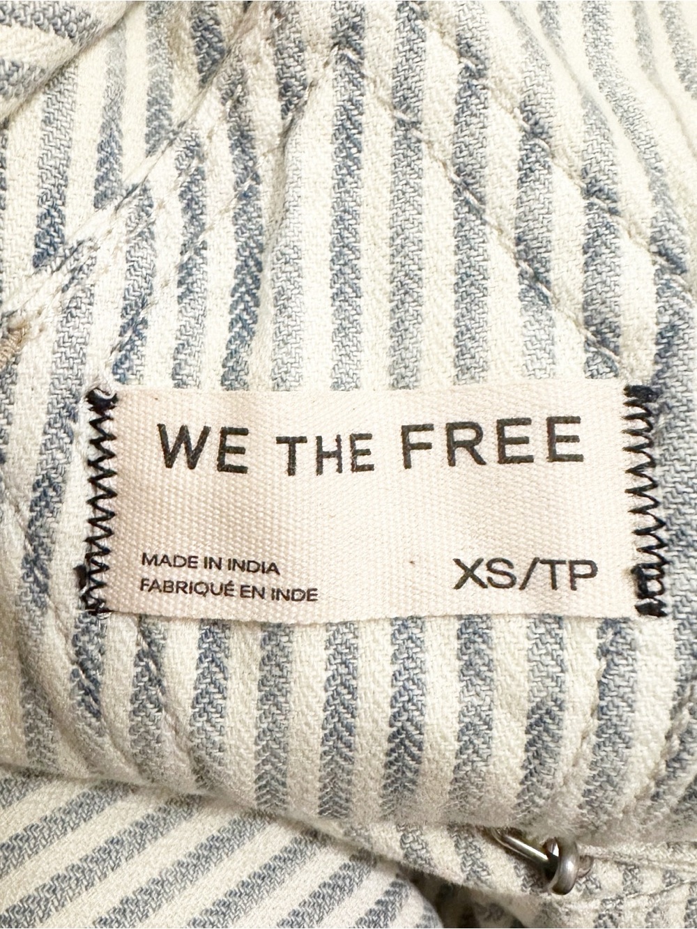 Free People We The Free Good Luck Railroad Striped Overalls - Picture 9 of 9
